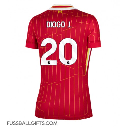 Liverpool Diogo Jota #20 Fußballbekleidung Heimtrikot Damen 2024-25 Kurzarm